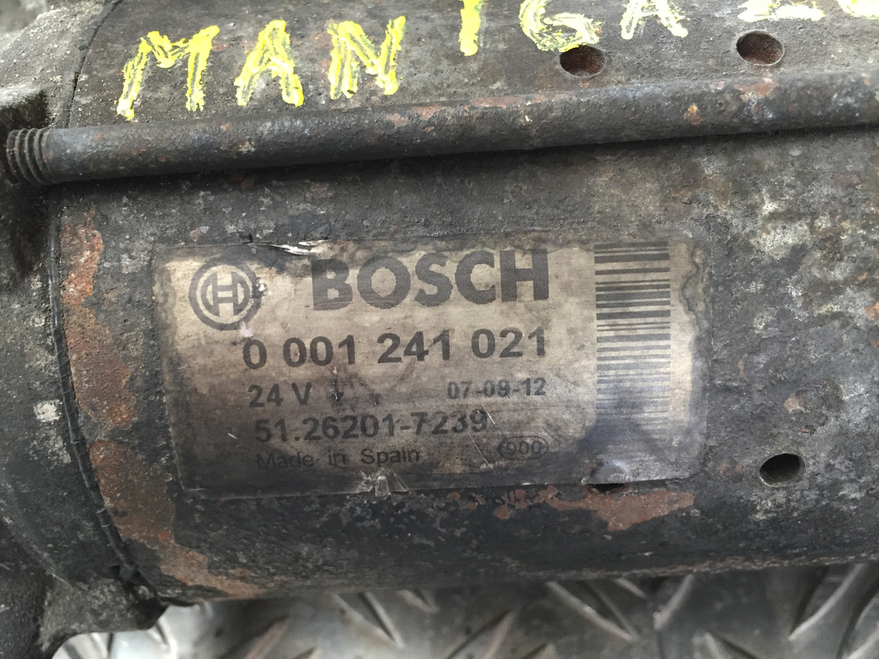 Gebrauchter Anlasser MAN TGA 26 480, Motor Typ D 2876 LF 12, Artikel Nr. : 51.26201 - 7239 - 启动器 适用于 卡车:图5 Gebrauchter Anlasser MAN TGA 26 480, Motor Typ D 2876 LF 12, Artikel Nr. : 51.26201 - 7239 - 启动器 适用于 卡车:图5