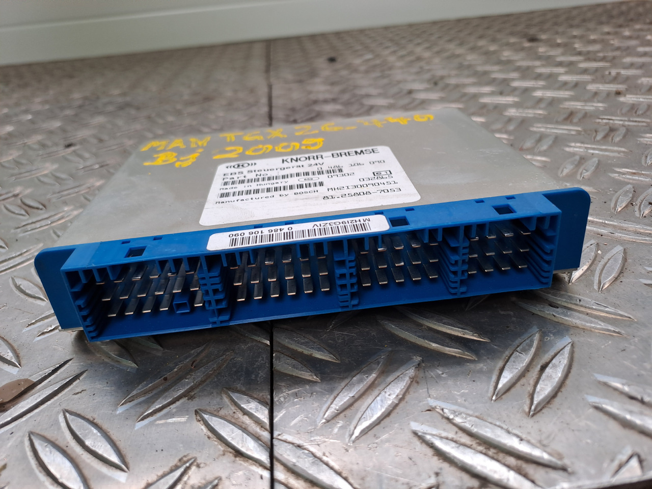 Gebrauchtes MAN TGX 26.440 EBS Steuergerät Brems - / Fahrdynamik, Artikel - Nr. : 81.25808 - 7053 - ECU 适用于 卡车:图5 Gebrauchtes MAN TGX 26.440 EBS Steuergerät Brems - / Fahrdynamik, Artikel - Nr. : 81.25808 - 7053 - ECU 适用于 卡车:图5