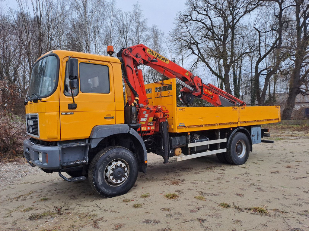 MAN 19.403 Pritsche 4x4 mit Palfingerkran PK 21000 mit Funk - Fernbedienung - 起重车:图1 MAN 19.403 Pritsche 4x4 mit Palfingerkran PK 21000 mit Funk - Fernbedienung - 起重车:图1