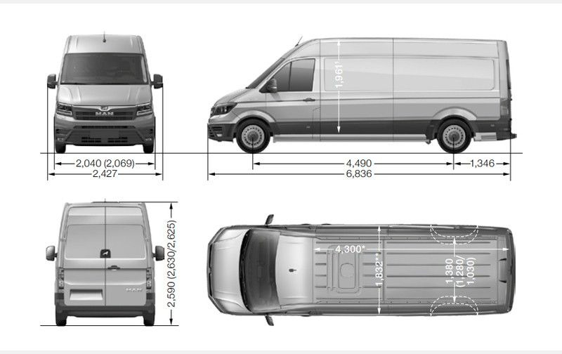 MAN TGE L4H3 MAN TGE L4H3 - 无侧窗厢式货车:图1 MAN TGE L4H3 MAN TGE L4H3 - 无侧窗厢式货车:图1