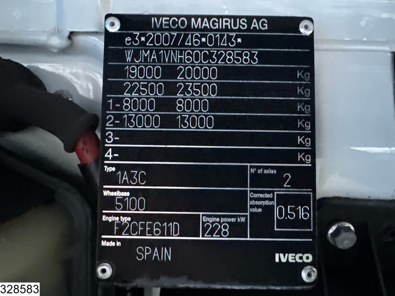 栏板式/ 平板卡车, 起重车 Iveco Stralis 310 EURO 6, Palfinger, Leaf spring：图7
