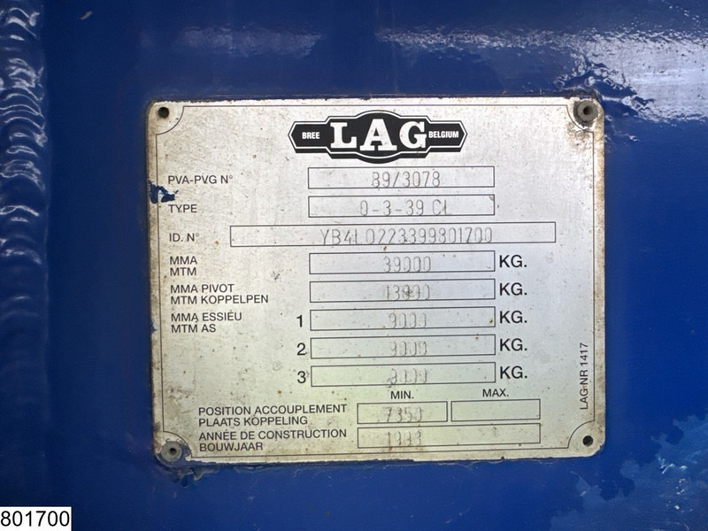 LAG tank 42,000 litres, 5 compartments - 液罐半拖车:图4 LAG tank 42,000 litres, 5 compartments - 液罐半拖车:图4
