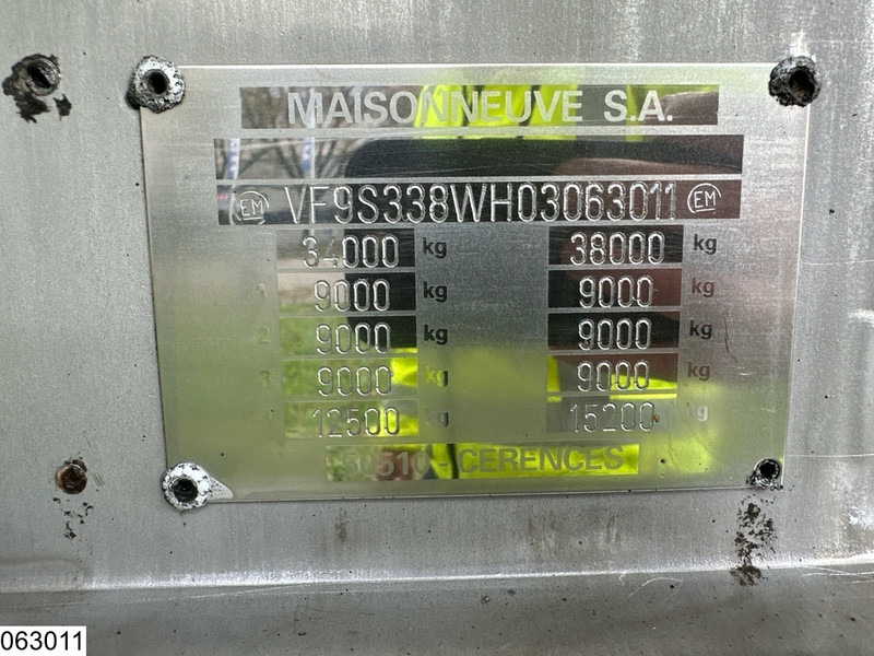 MAISONNEUVE Food 26,000 litres, 1 compartment - 液罐半拖车:图4 MAISONNEUVE Food 26,000 litres, 1 compartment - 液罐半拖车:图4