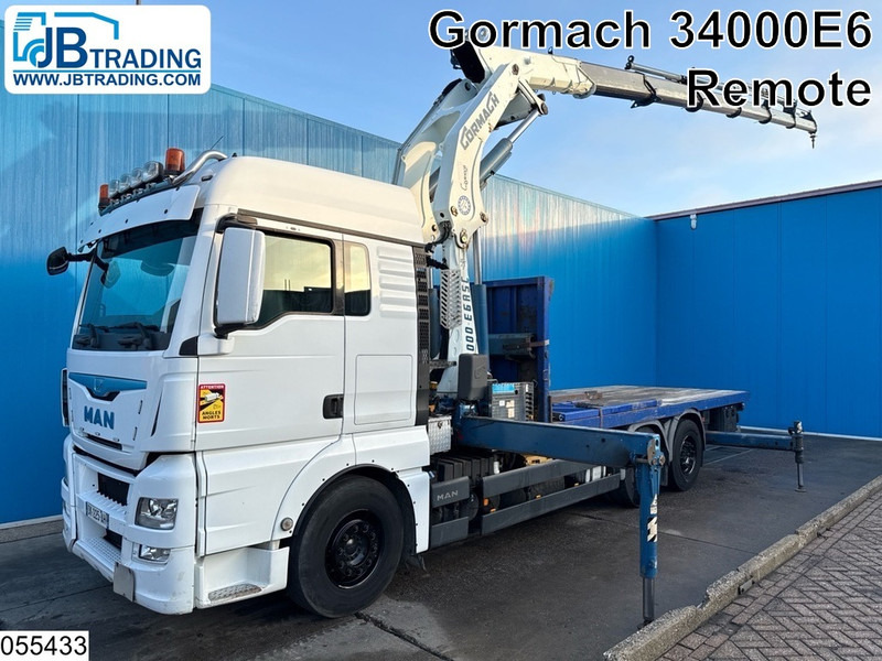 MAN TGX 26 440 6x2. EURO 6, Gormach, Remote, Retarder - 栏板式/ 平板卡车, 起重车:图1 MAN TGX 26 440 6x2. EURO 6, Gormach, Remote, Retarder - 栏板式/ 平板卡车, 起重车:图1