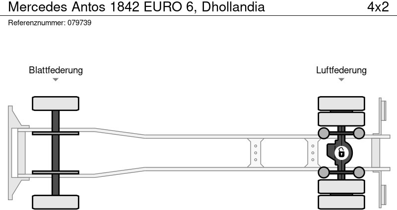 厢式卡车 Mercedes-Benz Antos 1842 EURO 6, Dhollandia：图14