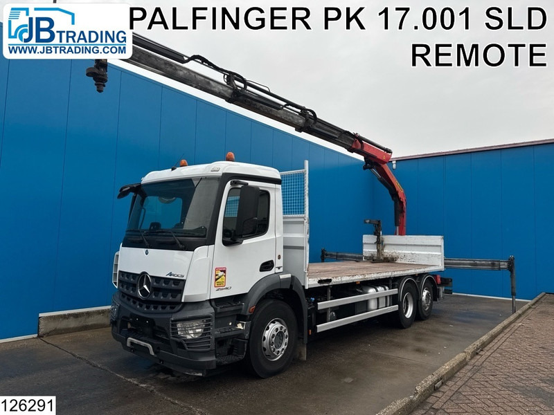 Mercedes-Benz Arocs 2540 6x2, EURO 6, Palfinger, Remote - 栏板式/ 平板卡车, 起重车:图1 Mercedes-Benz Arocs 2540 6x2, EURO 6, Palfinger, Remote - 栏板式/ 平板卡车, 起重车:图1