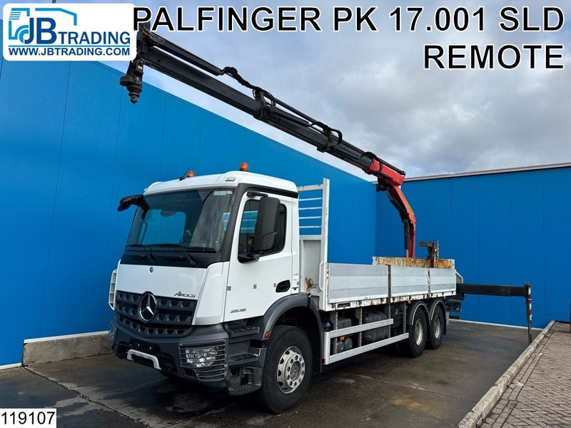 Mercedes-Benz Arocs 2636 6x4, EURO 6, Palfinger, Leaf suspension - 栏板式/ 平板卡车, 起重车:图1 Mercedes-Benz Arocs 2636 6x4, EURO 6, Palfinger, Leaf suspension - 栏板式/ 平板卡车, 起重车:图1
