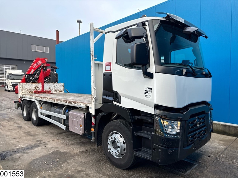 Renault C 380 6x4, EURO 6, Fassi, Steel suspension, Remote - 栏板式/ 平板卡车, 起重车:图3 Renault C 380 6x4, EURO 6, Fassi, Steel suspension, Remote - 栏板式/ 平板卡车, 起重车:图3