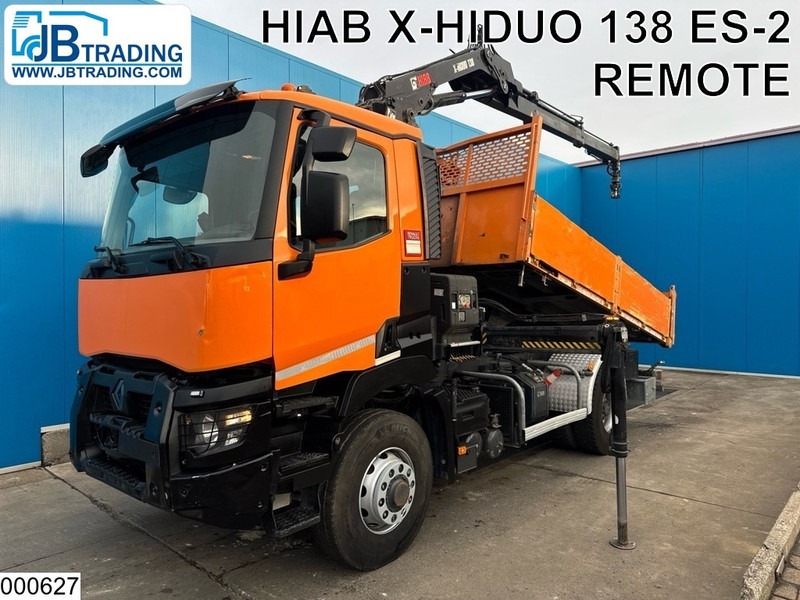 Renault C 380 Optitrack 4x4, EURO 6, Hiab, Remote, Steel suspension - 翻斗车, 起重车:图1 Renault C 380 Optitrack 4x4, EURO 6, Hiab, Remote, Steel suspension - 翻斗车, 起重车:图1