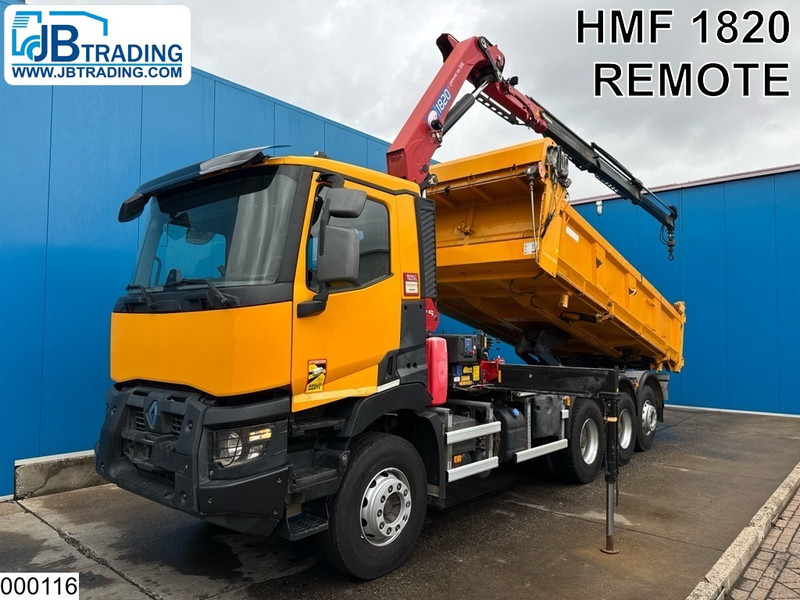 Renault C 430 8x4, EURO 6, HMF, Garnier - 翻斗车, 起重车:图1 Renault C 430 8x4, EURO 6, HMF, Garnier - 翻斗车, 起重车:图1
