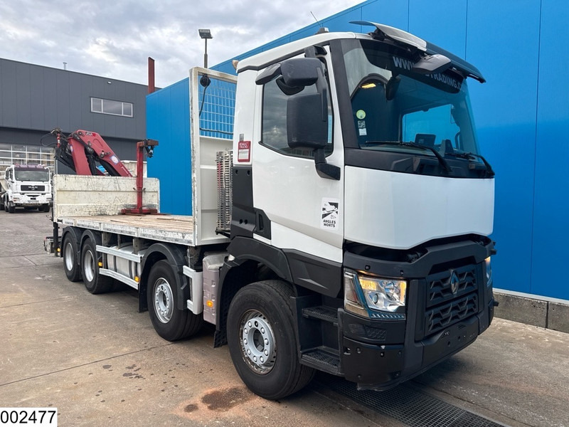 Renault C 440 8x4, EURO 6, HMF, Remote - 栏板式/ 平板卡车, 起重车:图3 Renault C 440 8x4, EURO 6, HMF, Remote - 栏板式/ 平板卡车, 起重车:图3