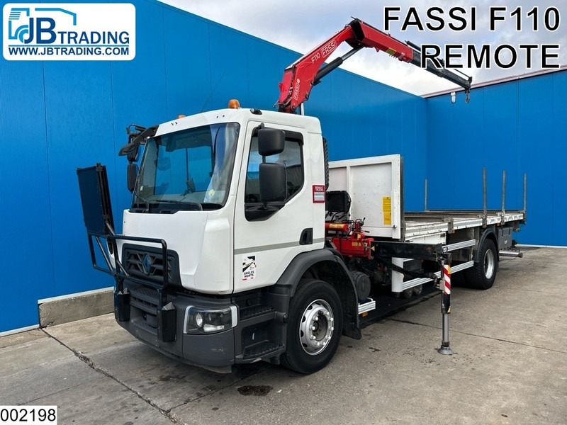 Renault D 19 280 EURO 6, Fassi, Remote - 栏板式/ 平板卡车, 起重车:图1 Renault D 19 280 EURO 6, Fassi, Remote - 栏板式/ 平板卡车, 起重车:图1