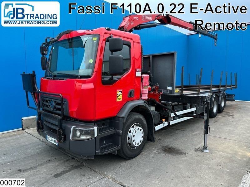 Renault D 26 320 6x2, EURO 6, Fassi, Remote - 栏板式/ 平板卡车, 起重车:图1 Renault D 26 320 6x2, EURO 6, Fassi, Remote - 栏板式/ 平板卡车, 起重车:图1