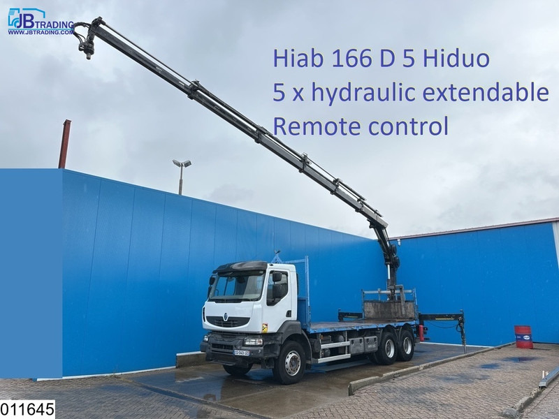 Renault Kerax 380 Dxi 6x4, EURO 5, Hiab, Remote, Steel Suspension - 栏板式/ 平板卡车, 起重车:图1 Renault Kerax 380 Dxi 6x4, EURO 5, Hiab, Remote, Steel Suspension - 栏板式/ 平板卡车, 起重车:图1