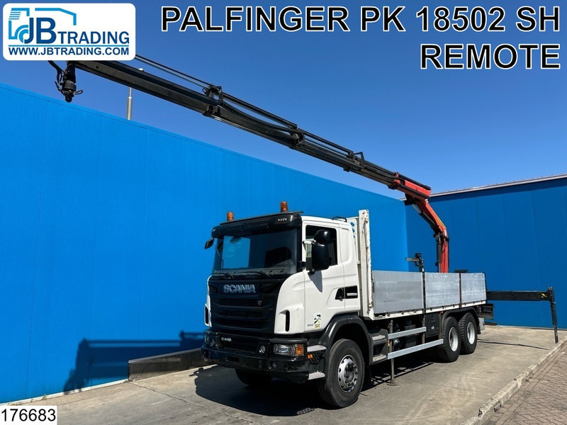 Scania G 440 6X4, EURO 6, Retarder, Palfinger - 栏板式/ 平板卡车, 起重车:图1 Scania G 440 6X4, EURO 6, Retarder, Palfinger - 栏板式/ 平板卡车, 起重车:图1