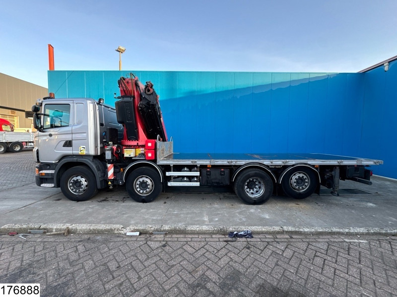 栏板式/ 平板卡车, 起重车 Scania G 440 8x2, EURO 5, Fassi, Retarder, Remote：图9