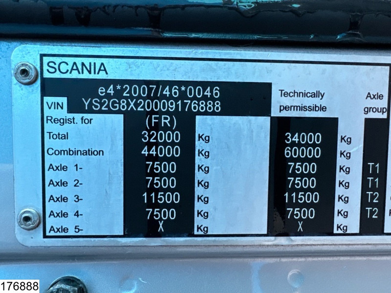 栏板式/ 平板卡车, 起重车 Scania G 440 8x2, EURO 5, Fassi, Retarder, Remote：图10