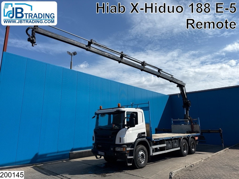 Scania P 410 6x4, EURO 6, Retarder, HIAB, Remote - 栏板式/ 平板卡车, 起重车:图1 Scania P 410 6x4, EURO 6, Retarder, HIAB, Remote - 栏板式/ 平板卡车, 起重车:图1