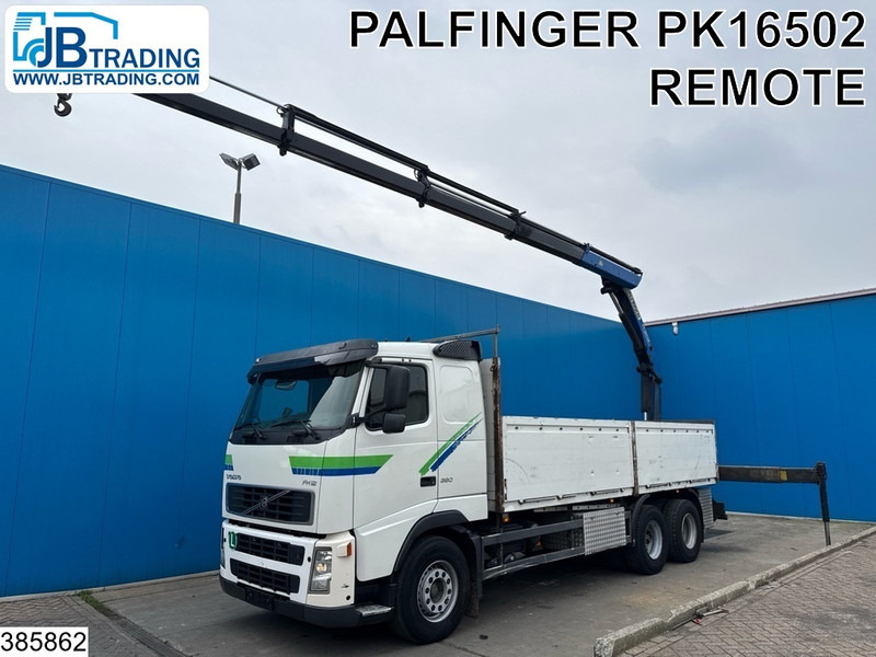 Volvo FH12 380 6X4, EURO 3, Steel suspension, Palfinger - 栏板式/ 平板卡车, 起重车:图1 Volvo FH12 380 6X4, EURO 3, Steel suspension, Palfinger - 栏板式/ 平板卡车, 起重车:图1