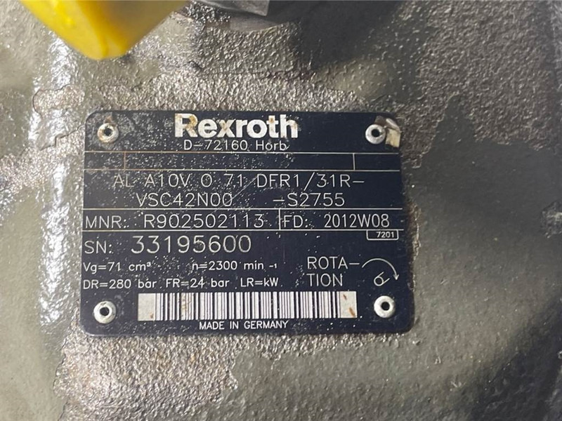 New Holland W110C-Rexroth A10VO71DFR1/31R-Load sensing pump - 液压系统 适用于 建筑机械:图5 New Holland W110C-Rexroth A10VO71DFR1/31R-Load sensing pump - 液压系统 适用于 建筑机械:图5