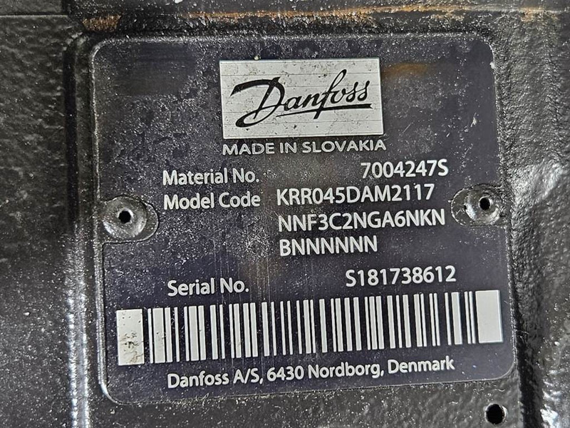 Sauer Danfoss KRR045DAM2117-7004247S-Load sensing pump - 液压系统 适用于 建筑机械:图5 Sauer Danfoss KRR045DAM2117-7004247S-Load sensing pump - 液压系统 适用于 建筑机械:图5