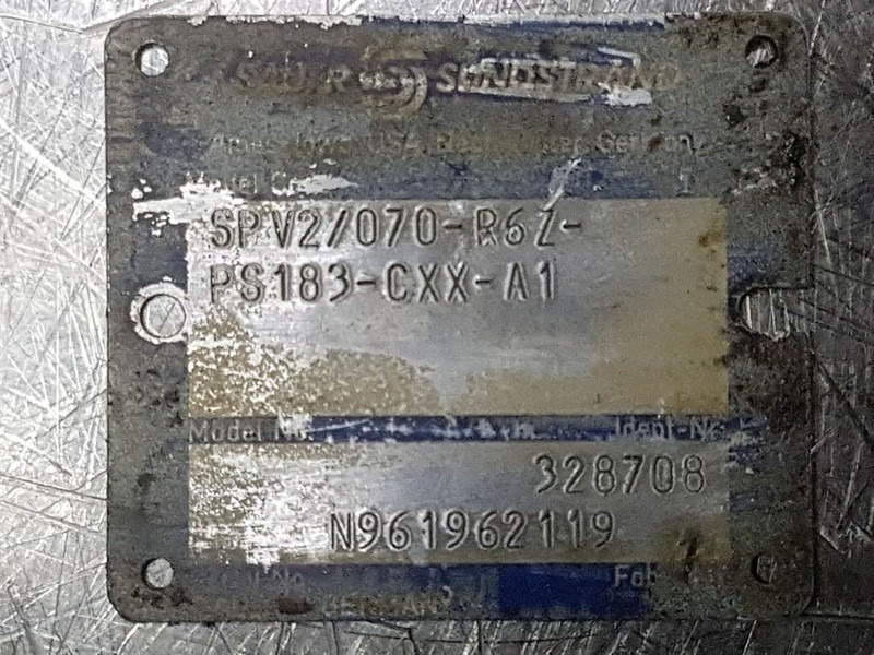 Sauer Sundstrand SPV2/070-R6Z-PS183-Drive pump/Fah - 液压系统 适用于 建筑机械:图4 Sauer Sundstrand SPV2/070-R6Z-PS183-Drive pump/Fah - 液压系统 适用于 建筑机械:图4