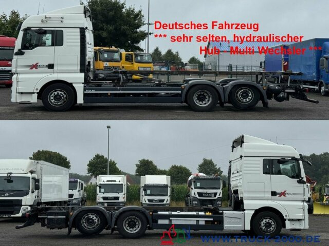 MAN TGX 26.500 XLX Haus Bett hydr Hub Multi Wechsler - 集装箱运输车/ 可拆卸车身的卡车:图1 MAN TGX 26.500 XLX Haus Bett hydr Hub Multi Wechsler - 集装箱运输车/ 可拆卸车身的卡车:图1