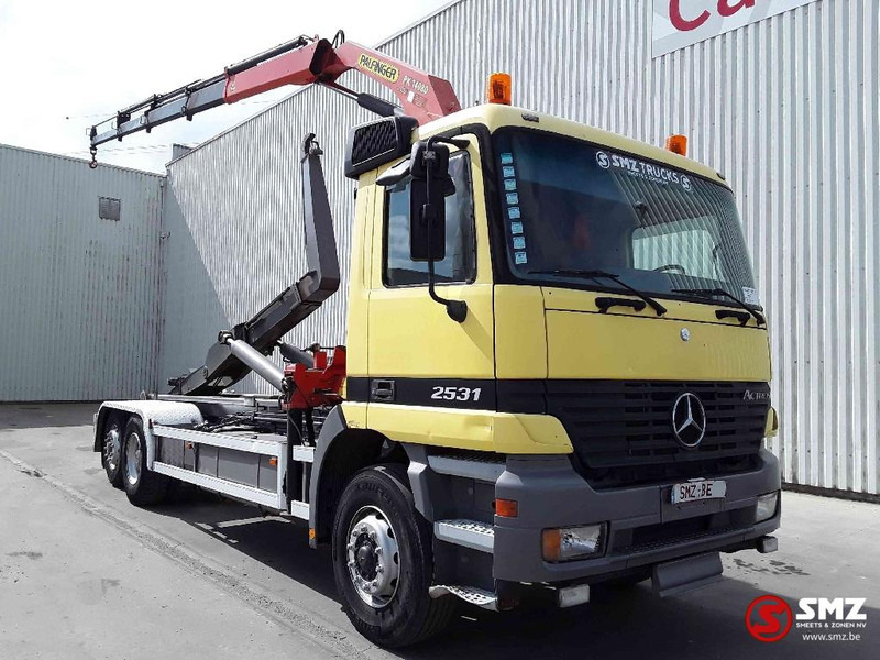 Mercedes-Benz Actros 2631 palfinger pk 14080-4 - 集装箱运输车/ 可拆卸车身的卡车, 起重车:图1 Mercedes-Benz Actros 2631 palfinger pk 14080-4 - 集装箱运输车/ 可拆卸车身的卡车, 起重车:图1
