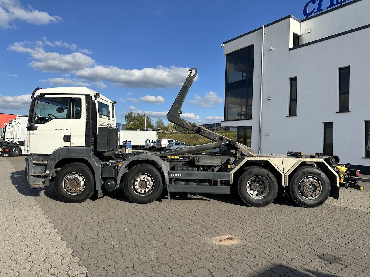 吊钩升降车 MAN TGS 35.400 8x2  Intarder   Meiller Haken：图8