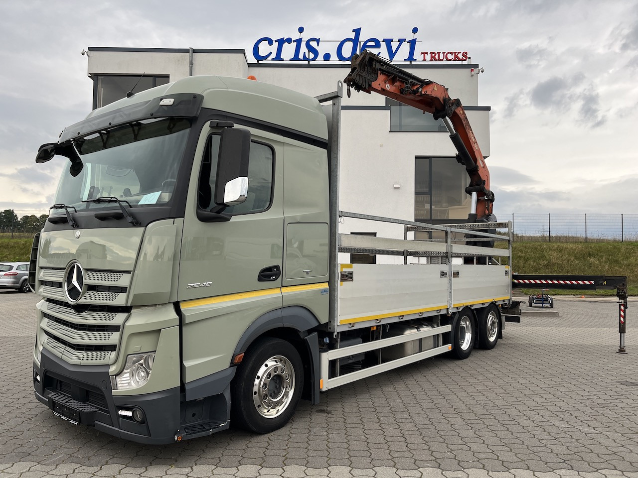 Mercedes-Benz Actros 2545 6x2 Atlas 265-A6 Lenk- Liftachse - 栏板式/ 平板卡车, 起重车:图1 Mercedes-Benz Actros 2545 6x2 Atlas 265-A6 Lenk- Liftachse - 栏板式/ 平板卡车, 起重车:图1