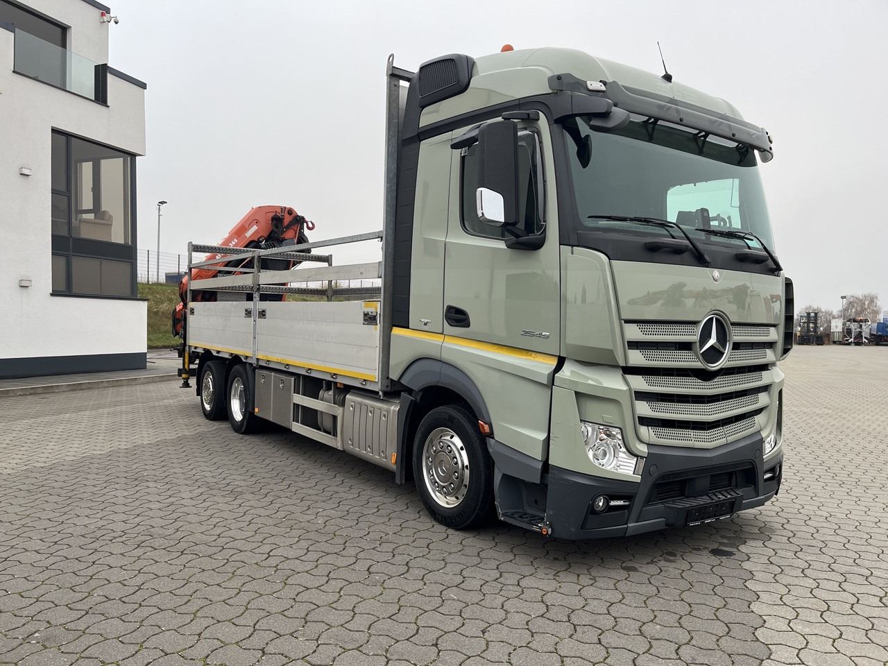 Mercedes-Benz Actros 2545 6x2 EFFER Atlas 265-A6 Lenk- Liftachse - 栏板式/ 平板卡车, 起重车:图2 Mercedes-Benz Actros 2545 6x2 EFFER Atlas 265-A6 Lenk- Liftachse - 栏板式/ 平板卡车, 起重车:图2