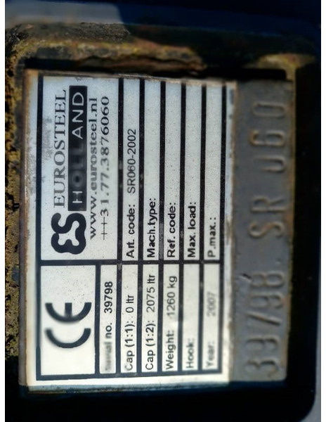 Eurosteel Puinriek SW2000 - 铲斗 适用于 建筑机械:图4 Eurosteel Puinriek SW2000 - 铲斗 适用于 建筑机械:图4