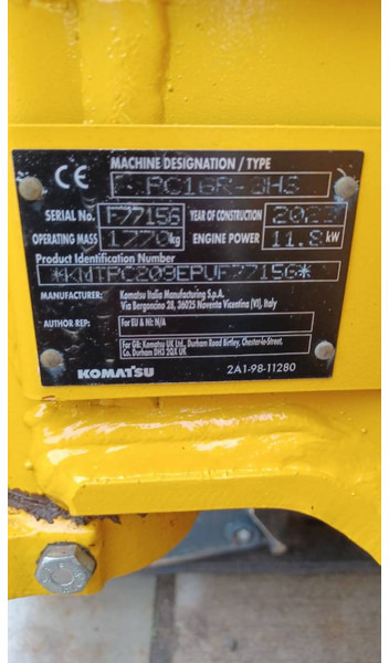 Komatsu PC16R-3HS - 小型挖掘机:图2 Komatsu PC16R-3HS - 小型挖掘机:图2