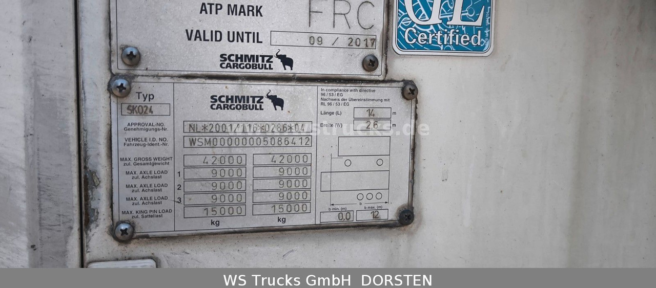 Schmitz Cargobull SKO 24 Kühlauflieger Vector 1850 MT, Bi-Temp - 冷藏半拖车:图4 Schmitz Cargobull SKO 24 Kühlauflieger Vector 1850 MT, Bi-Temp - 冷藏半拖车:图4