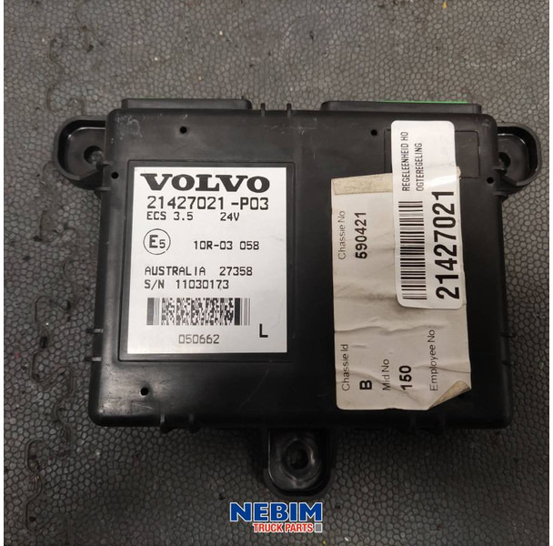 Volvo Volvo - 21427021 - Regeleenheid hoogteregeling - 备件 适用于 卡车:图2 Volvo Volvo - 21427021 - Regeleenheid hoogteregeling - 备件 适用于 卡车:图2