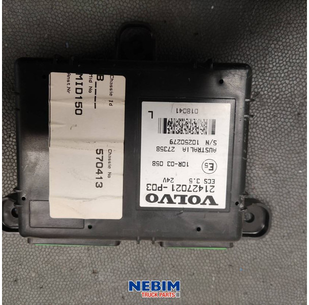 Volvo Volvo - 21427021 - Regeleenheid hoogteregeling - 备件 适用于 卡车:图2 Volvo Volvo - 21427021 - Regeleenheid hoogteregeling - 备件 适用于 卡车:图2