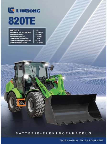 LIUGONG 820 TE vollelektrisch, 6.600 kg, 1.2 cbm (12005253 - 轮式装载机:图2 LIUGONG 820 TE vollelektrisch, 6.600 kg, 1.2 cbm (12005253 - 轮式装载机:图2