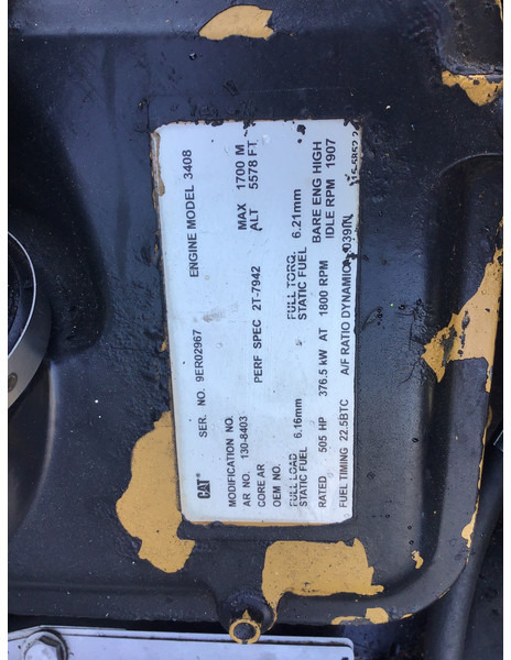 Caterpillar 3408C 9ER-1308403 USED - 发动机 适用于 建筑机械:图5 Caterpillar 3408C 9ER-1308403 USED - 发动机 适用于 建筑机械:图5