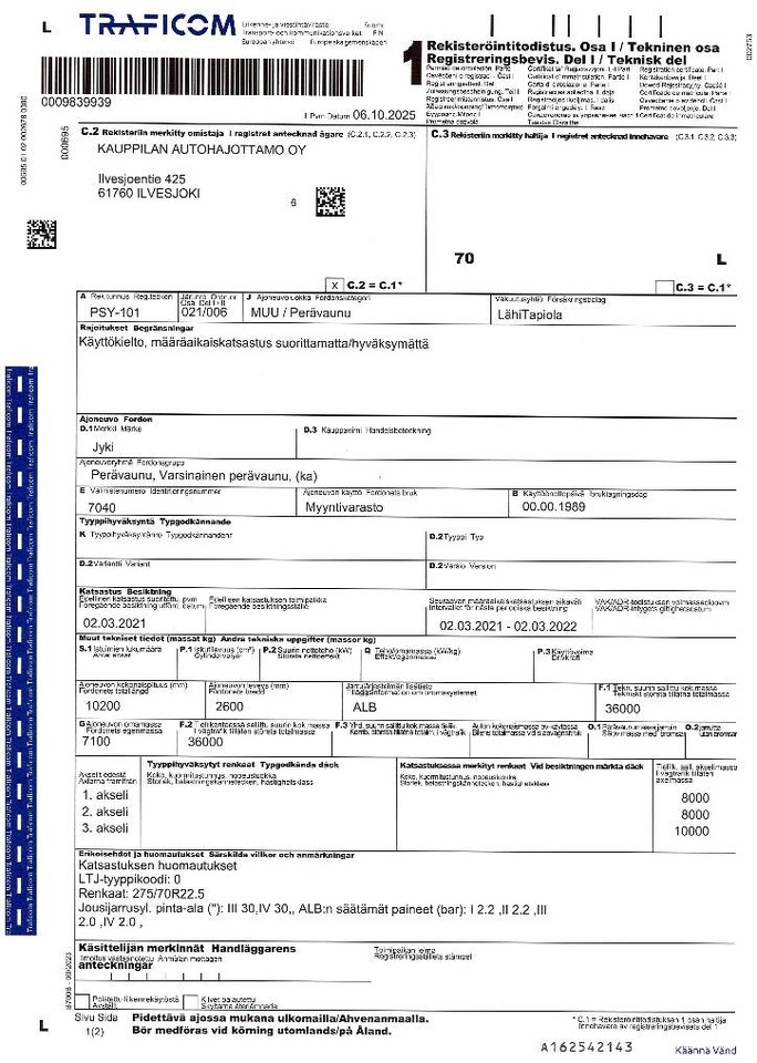 木材运输拖车 Jyki V427-AJT：图25