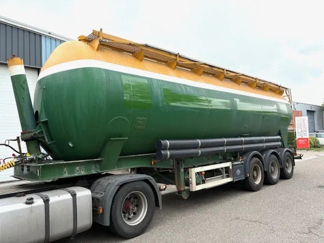 Feldbinder KIP48 3 3-AXLE 48M3 KIPPING SILO TRAILER (SAF AXLES / DRUM BRAKES / 4 COMPARTMENTS) - 液罐半拖车:图1 Feldbinder KIP48 3 3-AXLE 48M3 KIPPING SILO TRAILER (SAF AXLES / DRUM BRAKES / 4 COMPARTMENTS) - 液罐半拖车:图1