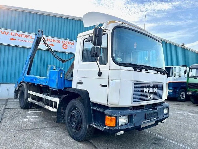 MAN F 18.232 (6 CILINDER) M90 WITH TELESCOPIC CONTAINER SYSTEM (8 GEARS MANUAL GEARBOX / EURO 1 (MECHANICAL PUMP AND INJECTORS)) - 箕斗装载车:图2 MAN F 18.232 (6 CILINDER) M90 WITH TELESCOPIC CONTAINER SYSTEM (8 GEARS MANUAL GEARBOX / EURO 1 (MECHANICAL PUMP AND INJECTORS)) - 箕斗装载车:图2