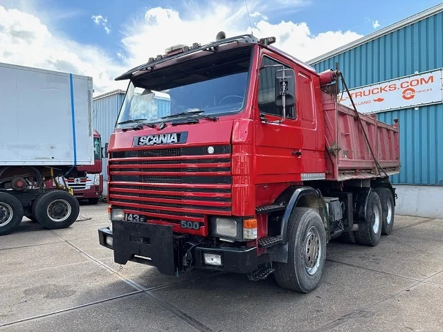 Scania R143-420 V8 6x4 FULL STEEL MEILLER KIPPER (MANUAL GEARBOX / FULL STEEL SUSPENSION / REDUCTION AXLES / HYDRAILIC KIT) - 翻斗车:图1 Scania R143-420 V8 6x4 FULL STEEL MEILLER KIPPER (MANUAL GEARBOX / FULL STEEL SUSPENSION / REDUCTION AXLES / HYDRAILIC KIT) - 翻斗车:图1
