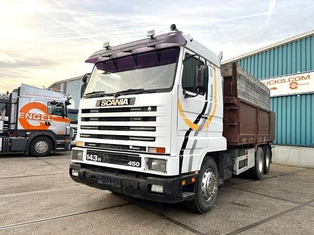 Scania R143-450 V8 STREAMLINE 6x2 FULL STEEL KIPPER (MANUAL GEARBOX / FULL STEEL SUSPENSION / 10 TIRES / ROBSON DRIVE / MECHANICAL PUMP - 翻斗车:图1 Scania R143-450 V8 STREAMLINE 6x2 FULL STEEL KIPPER (MANUAL GEARBOX / FULL STEEL SUSPENSION / 10 TIRES / ROBSON DRIVE / MECHANICAL PUMP - 翻斗车:图1