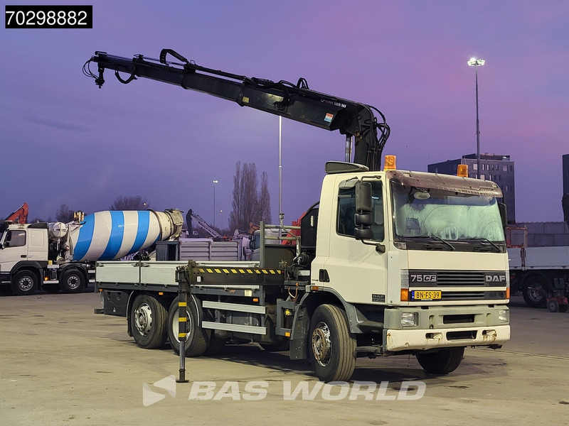 DAF 75CF.250 CF 6X2 HIAB 190W3 Crane Kran Remote Rotator Steering Axle Automatic Euro 3 - 栏板式/ 平板卡车, 起重车:图3 DAF 75CF.250 CF 6X2 HIAB 190W3 Crane Kran Remote Rotator Steering Axle Automatic Euro 3 - 栏板式/ 平板卡车, 起重车:图3