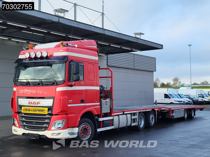 DAF XF 440 XF 6X2 NL-Truck Transporter APK HMF 900-K2 crane Winch Lift-Lenkachse Euro 6 - 栏板式/ 平板卡车, 起重车:图5 DAF XF 440 XF 6X2 NL-Truck Transporter APK HMF 900-K2 crane Winch Lift-Lenkachse Euro 6 - 栏板式/ 平板卡车, 起重车:图5
