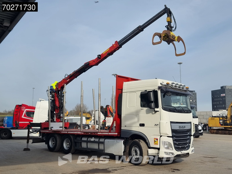 DAF XF 510 6X4 Jonsered Z-Crane SC ACC Retarder Euro 6 - 木材运输车, 起重车:图3 DAF XF 510 6X4 Jonsered Z-Crane SC ACC Retarder Euro 6 - 木材运输车, 起重车:图3