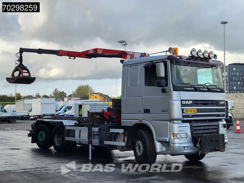 DAF XF105.410 XF 6X2 NL-Truck HMF 1643 Z2 Crane 24T Container system Lift+Steering-Axle Euro 5 - 光缆系统卡车, 起重车:图3 DAF XF105.410 XF 6X2 NL-Truck HMF 1643 Z2 Crane 24T Container system Lift+Steering-Axle Euro 5 - 光缆系统卡车, 起重车:图3