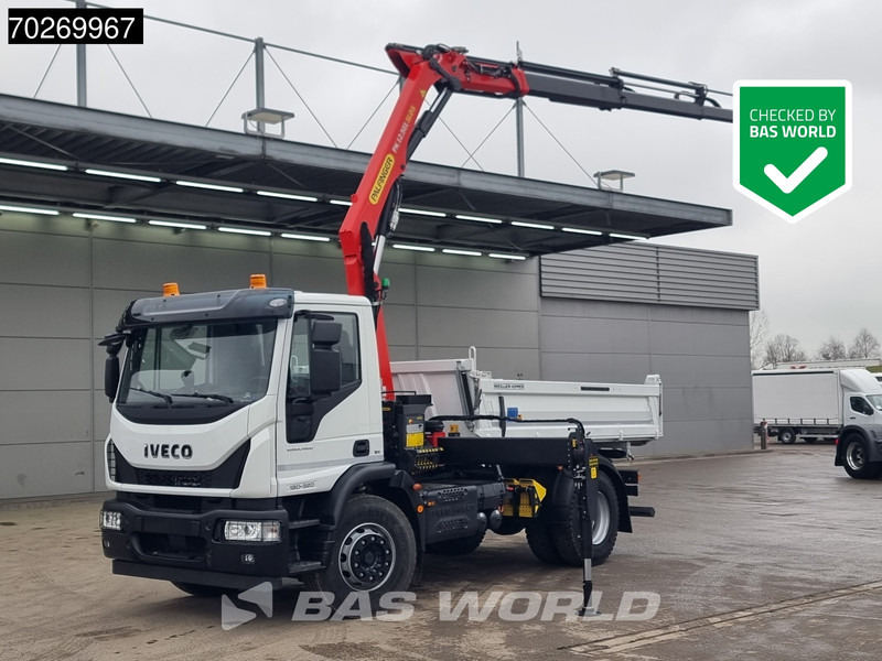 Iveco Eurocargo 180E320 4X2 Steelsuspension 3-Seiten Palfinger PK12.501 Euro 6 - 翻斗车, 起重车:图1 Iveco Eurocargo 180E320 4X2 Steelsuspension 3-Seiten Palfinger PK12.501 Euro 6 - 翻斗车, 起重车:图1