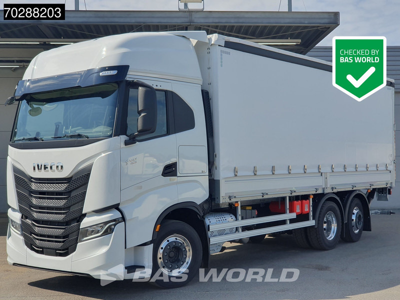 Iveco S-Way 490 6X2 NEW! Lift+Steering Axle 2tons Dhollandia Ladebordwand Retarder ACC LED - 侧帘卡车:图1 Iveco S-Way 490 6X2 NEW! Lift+Steering Axle 2tons Dhollandia Ladebordwand Retarder ACC LED - 侧帘卡车:图1