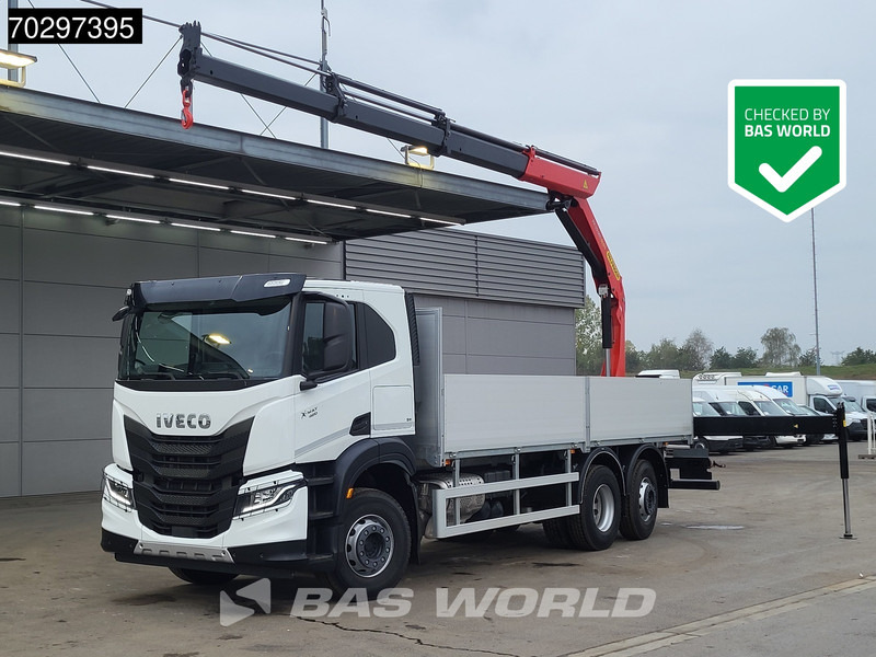 Iveco X-Way 420 6X2 UNUSED Palfinger PK19001 SLD5 Crane Lift+steering-Axle ACC Euro 6 - 栏板式/ 平板卡车, 起重车:图1 Iveco X-Way 420 6X2 UNUSED Palfinger PK19001 SLD5 Crane Lift+steering-Axle ACC Euro 6 - 栏板式/ 平板卡车, 起重车:图1